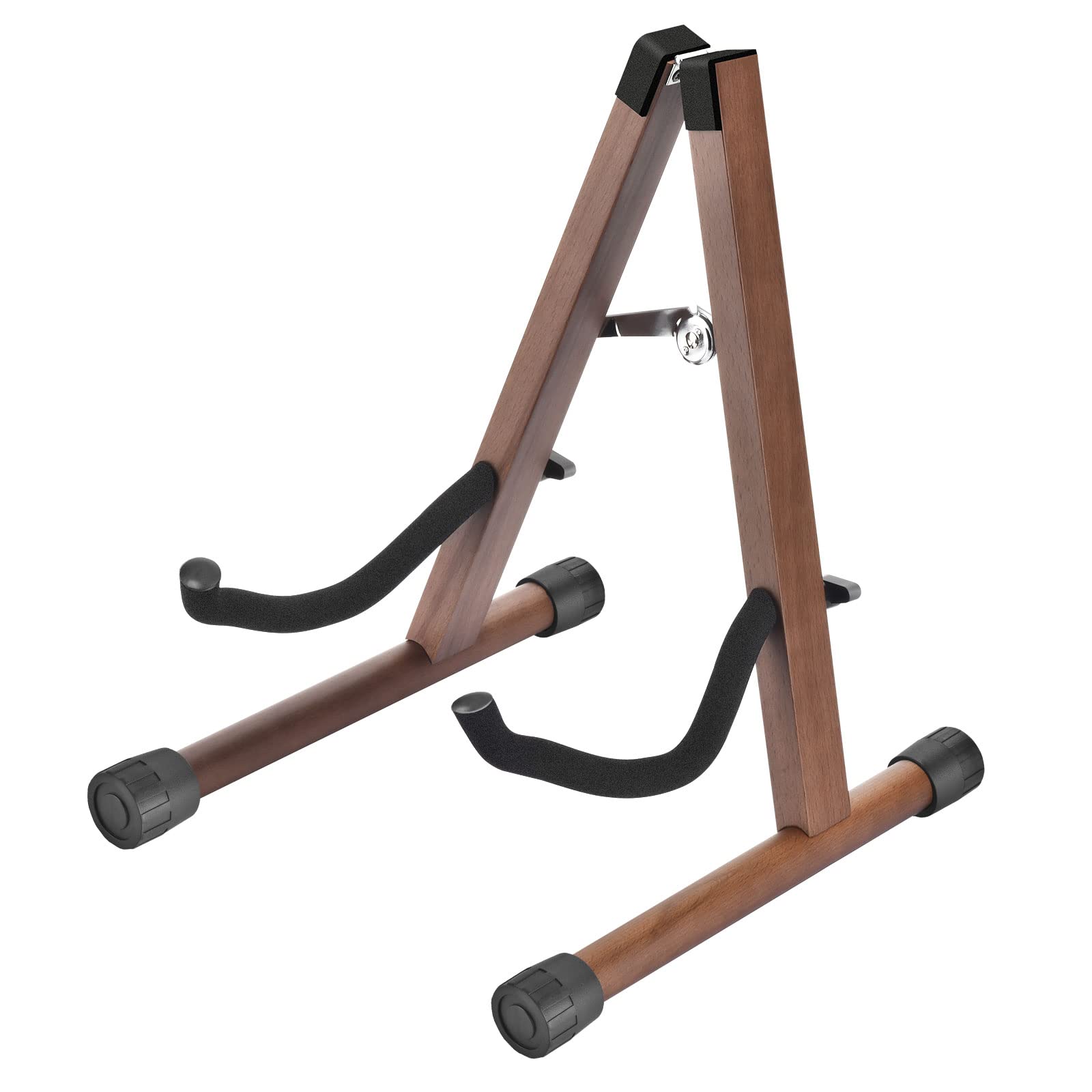 Dommi Guitar Stand, Wooden Guitar Stand For Acoustic Guitars, Electric And Bass, Folding A Frame Acoustic Guitar Stand With Non 