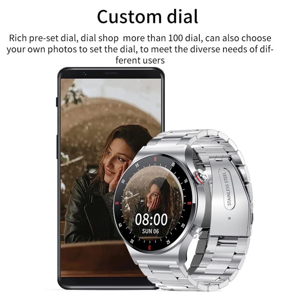 Filiekeu Women Men Smart Watch Bluetooth Calls Heart Rate Sleep Monitor Ip67 Waterproof Sport Fitness Tracker Hd Touch Screen Si