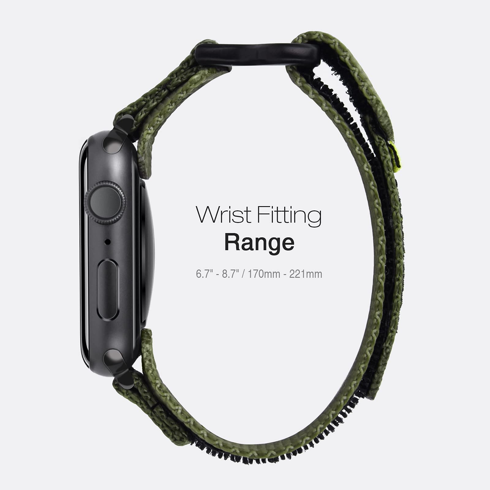 Nereides Compatible With Apple Watch Band Series 8/7/6/5/4/3/2/1/Se, Nylon Sports Strap With Woven Design For 42Mm/44Mm/45Mm 38M
