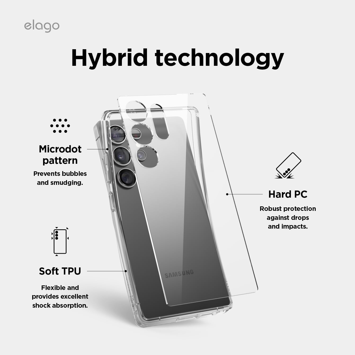Elago Hybrid Case Designed For Samsung Galaxy S25 Ultra Case 6.8 Inch - Protective Cover With Pc/Tpu Technology, Precise Camera