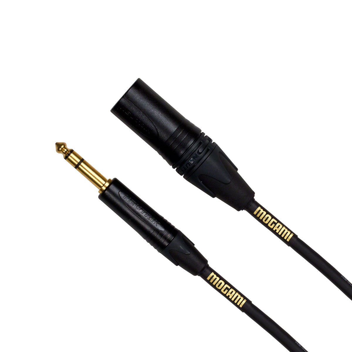 Mogami Gold Trs Xlrm 06 Balanced Audio Adapter Cable, 1/4' Trs Male Plug To Xlr Male, Gold Contacts, Straight Connectors, 6 Foot