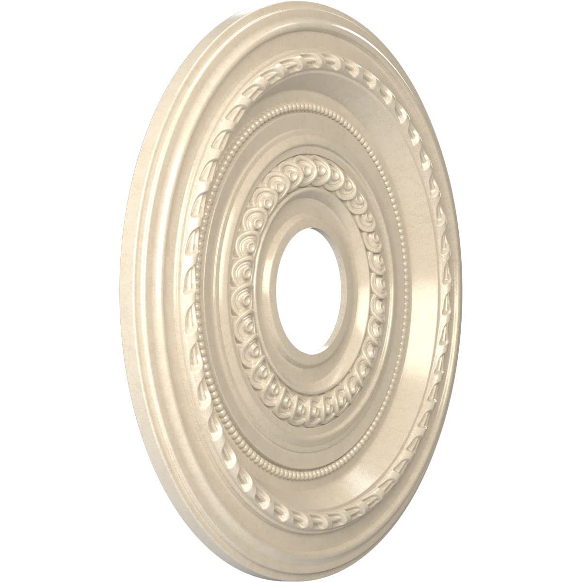 Ekena Millwork Cmp16Coepe Cole Thermoformed Pvc Ceiling Medallion (Fits Canopies Up To 4 1/2), 16Od X 3 1/2Id X 1P, Universal Me