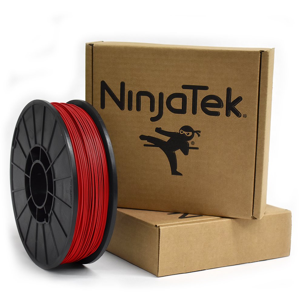 Ninjatek   3Dnf0317510 3Dnf03117510 Ninjaflex Tpu Filament, 1.75Mm, Tpe, 1Kg, Fire (Red) (Pack Of 1)