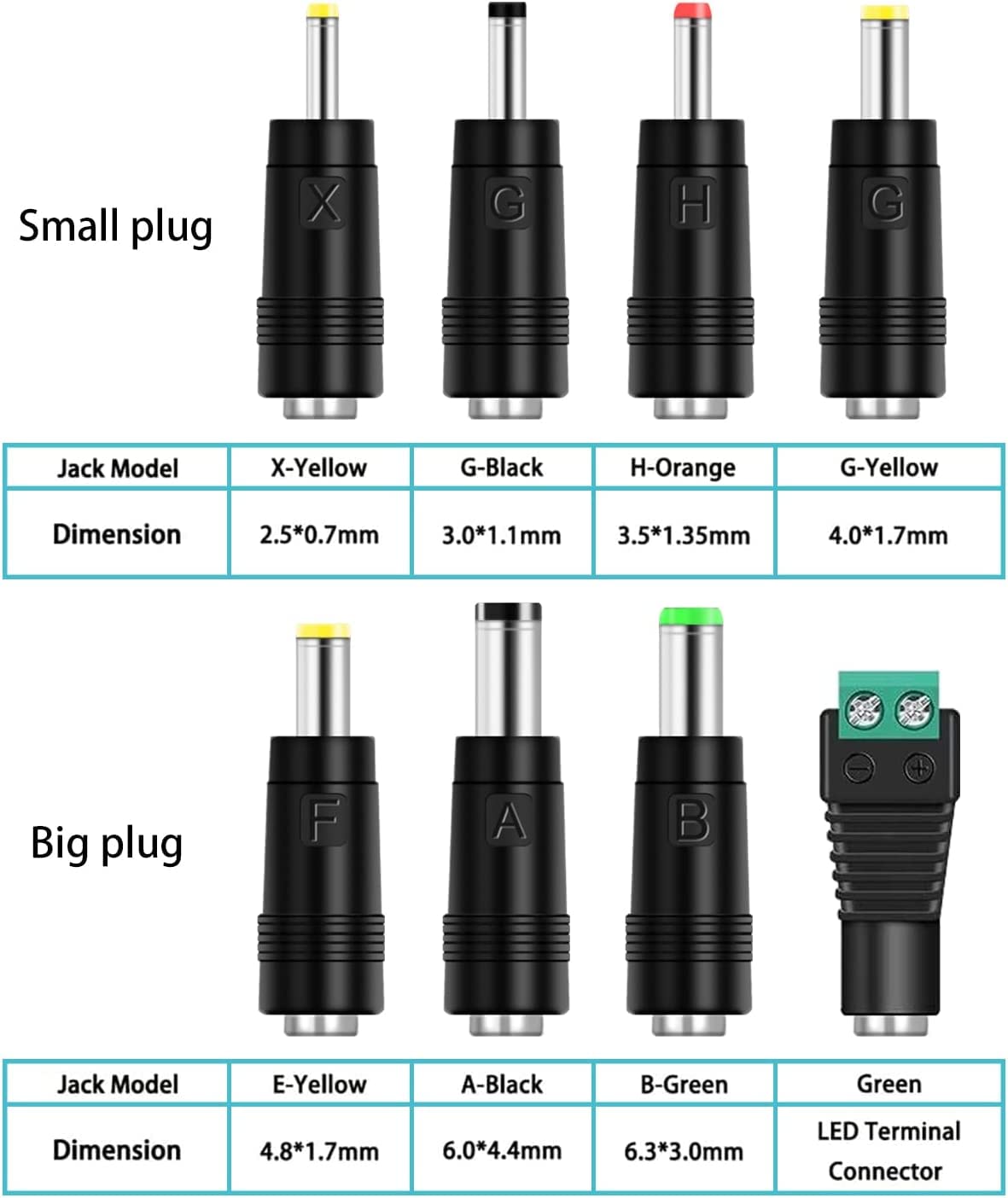 6V 2A Power Adapter Charger [Ac 6 Volts 2 Amps Regulated Switching Power Supply] With 8 Interchangeable Dc Plug For 300Ma 400Ma