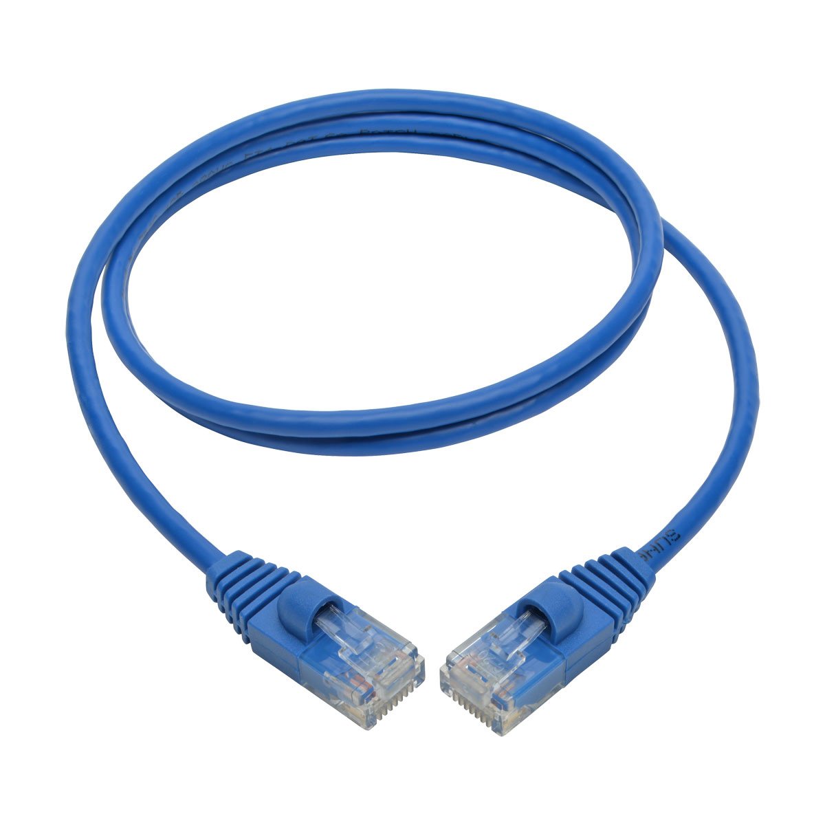 Tripp Lite Cat6A 10G Ethernet Cable, Snagless Molded Slim Utp Network Patch Cable (Rj45 M/M), Blue, 3 Feet / 0.9 Meters, Manufac