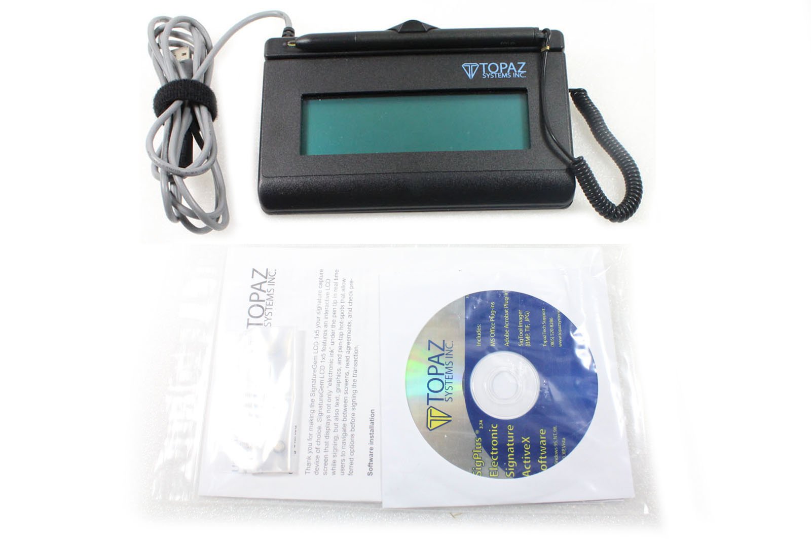 Topaz Signaturegem T L462 Hsb R Lcd 1X5 Usb Signature Capture Pad