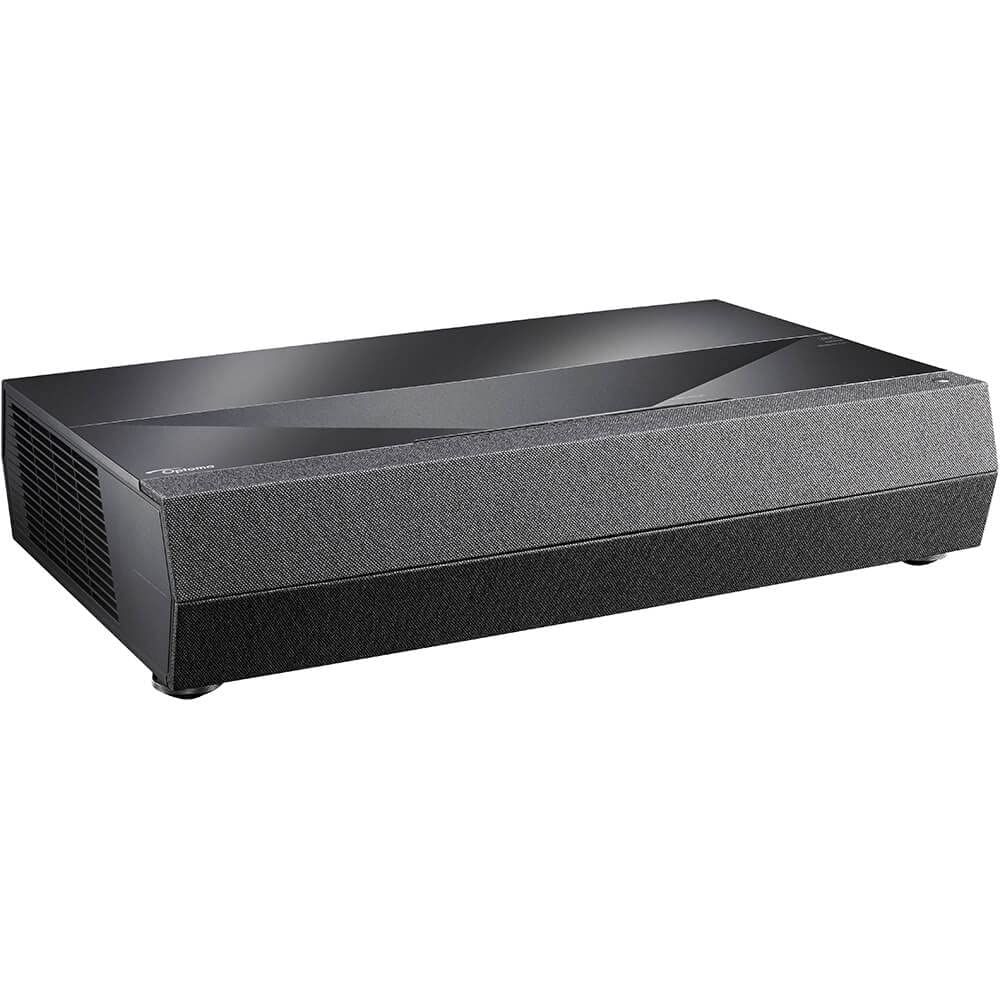 Optoma Cinemax P2B Black Smart 4K Uhd Laser Projector For Home Theater | 3000 Lumens Superior Image With Laser & 6-Segment Color