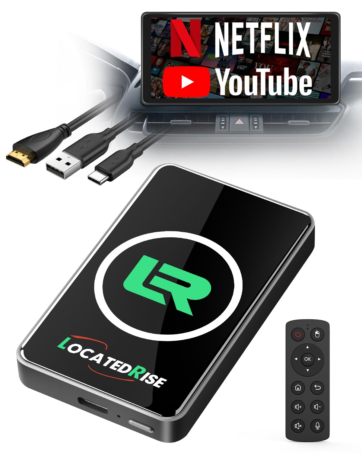 Magic Box 3.0 Apple Carplay And Android Auto Wireless Adapter For Streaming Netflix, Youtube, And More, For Cars With Factory Wi