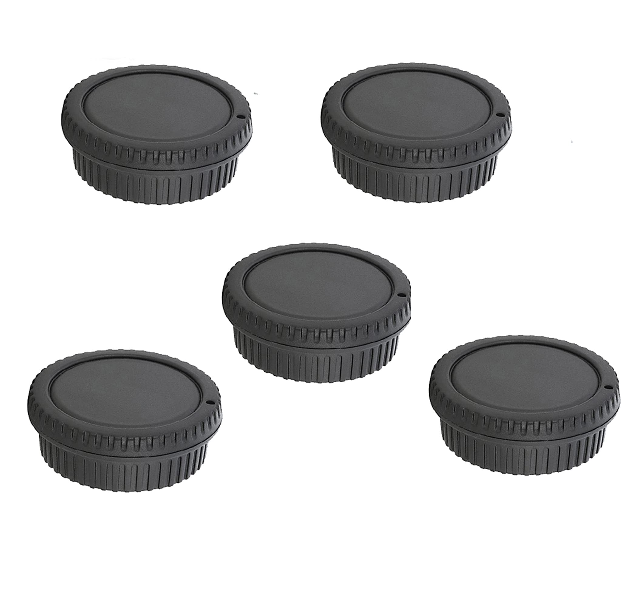 (5 Pack) Eos Ef Rear Lens Cap Camera Body Cover Set, Camera Body Sensor Dust Protective Cover, Ef Ef S Mount, Compatible With Ca