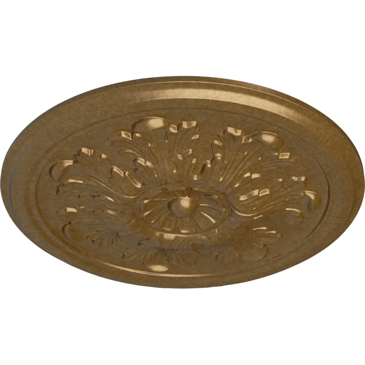 Ekena Millwork Cm12Lepas Legacy Acanthus Ceiling Medallion, 12 3/4''Od X 7/8''P (Fits Canopies Up To 3 1/2''), Hand Painted Pale