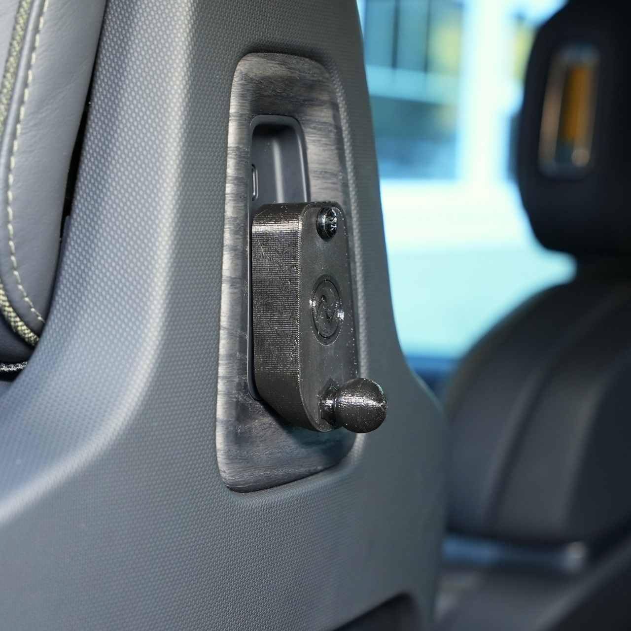 Everyamp Ball Mount Seat Back Anchor For Rivian R1T & R1S | Fits Behind The Driver Or Front Passenger Seat, Made In Usa With 17M