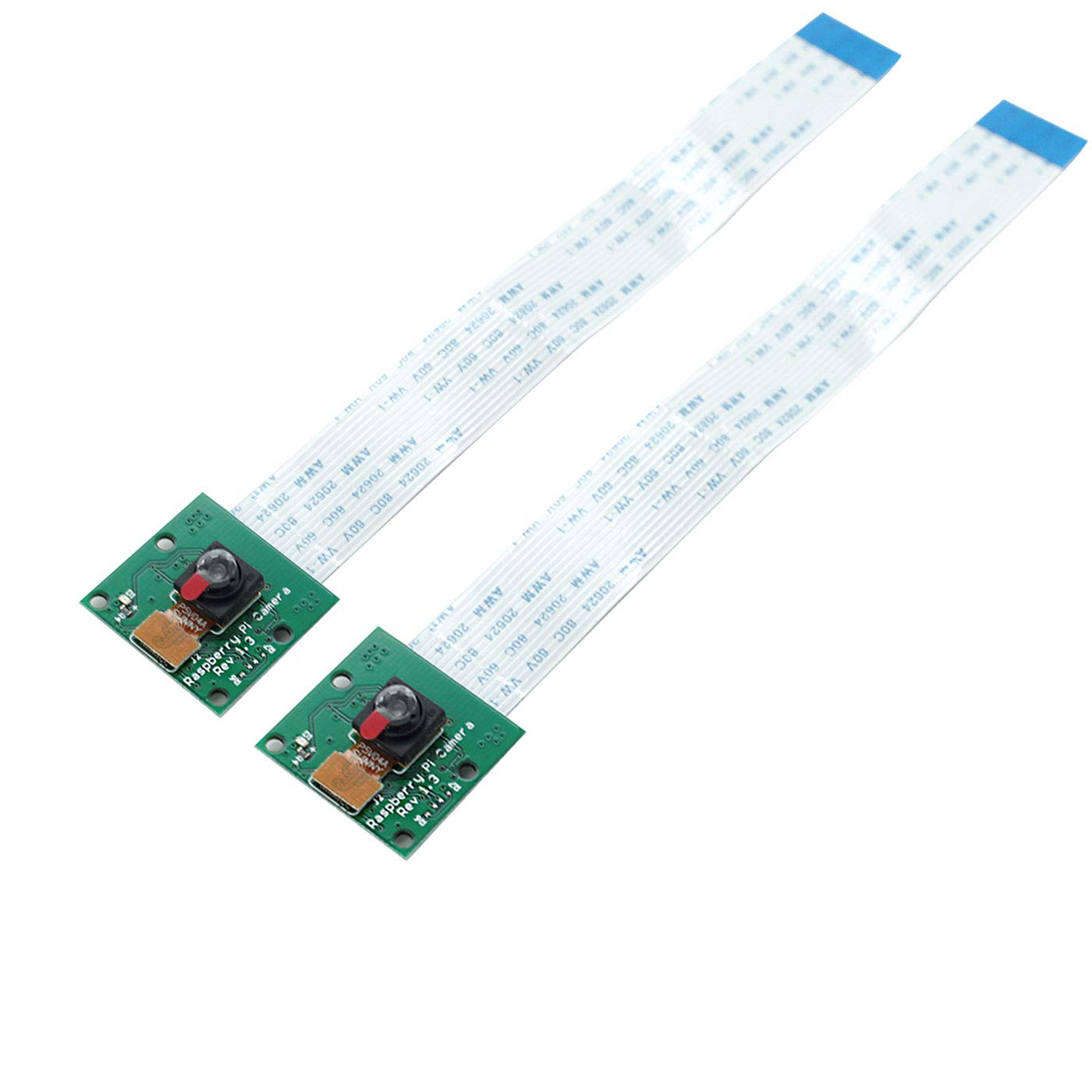Devmo 2 Pcs 5 Million Pixels Csi Interface Camera Module With 15Cm 6 Inch Flexible Cable Compatible With Raspberry Pi 3, 3B+, 4