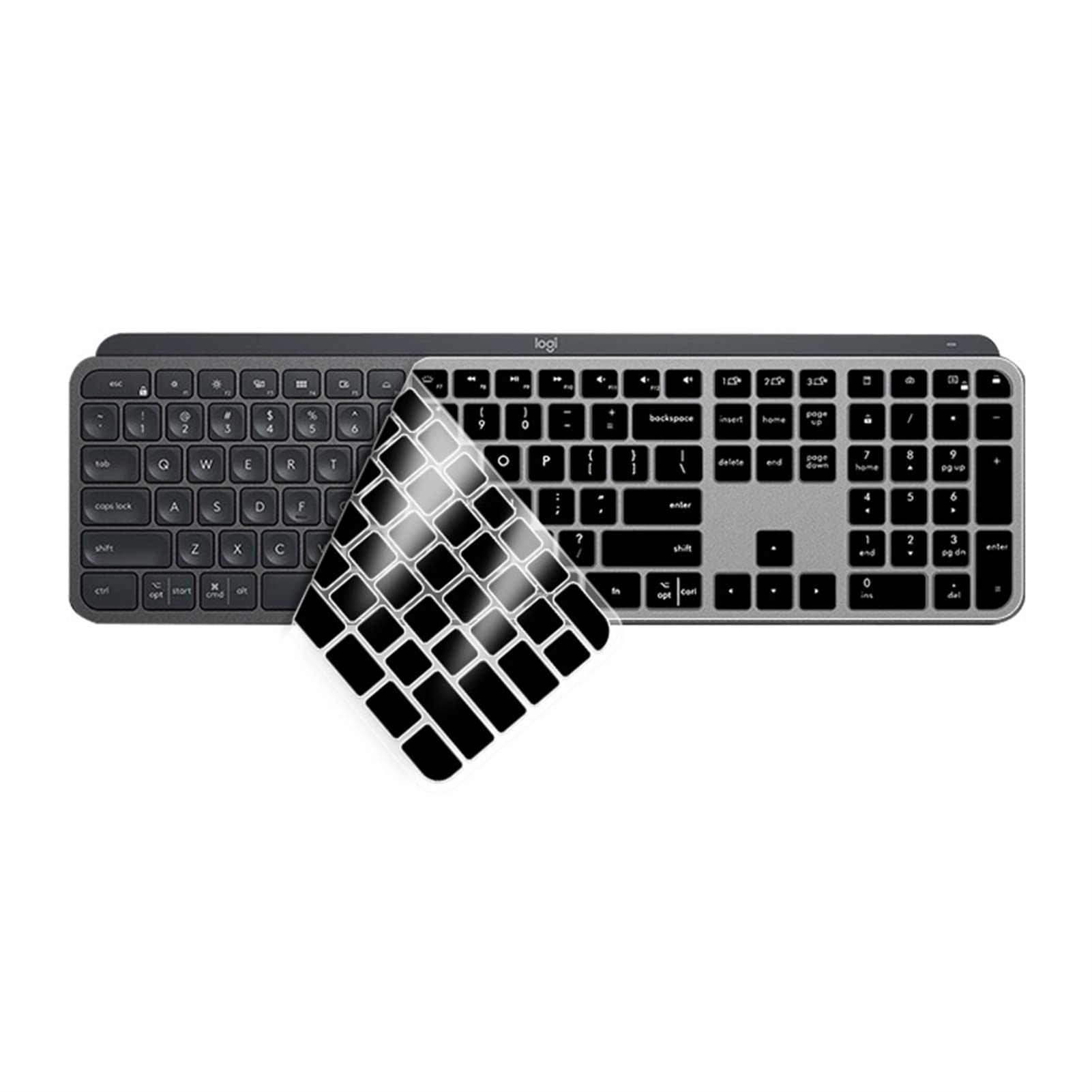 Yongmai Keyboard Cover Silicone For Logitech Craft, Keyboard Cover For Logitech Mx Keys Advanced Wireless Illuminated Keyboard,