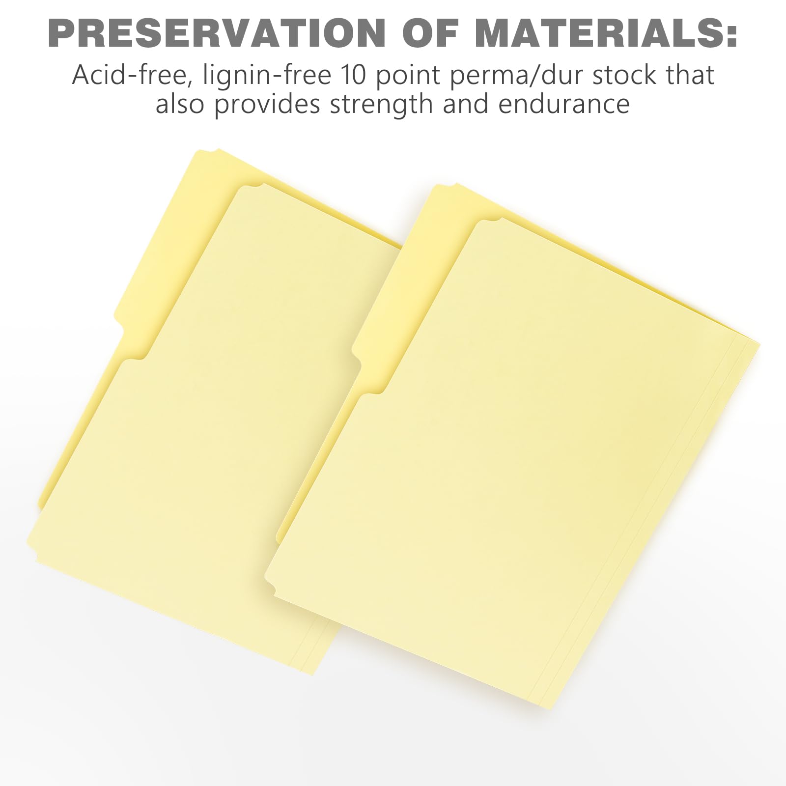 Lineco Archival Legal Size File Folders. Organize Important Documents, Prints, Photos. 9.5' X 14.75' With 1/2 Cut Tab, Acid Free, Lignin Free Light Tan 10 Pt. Perma/Dur Folder Stock. Pack Of 100