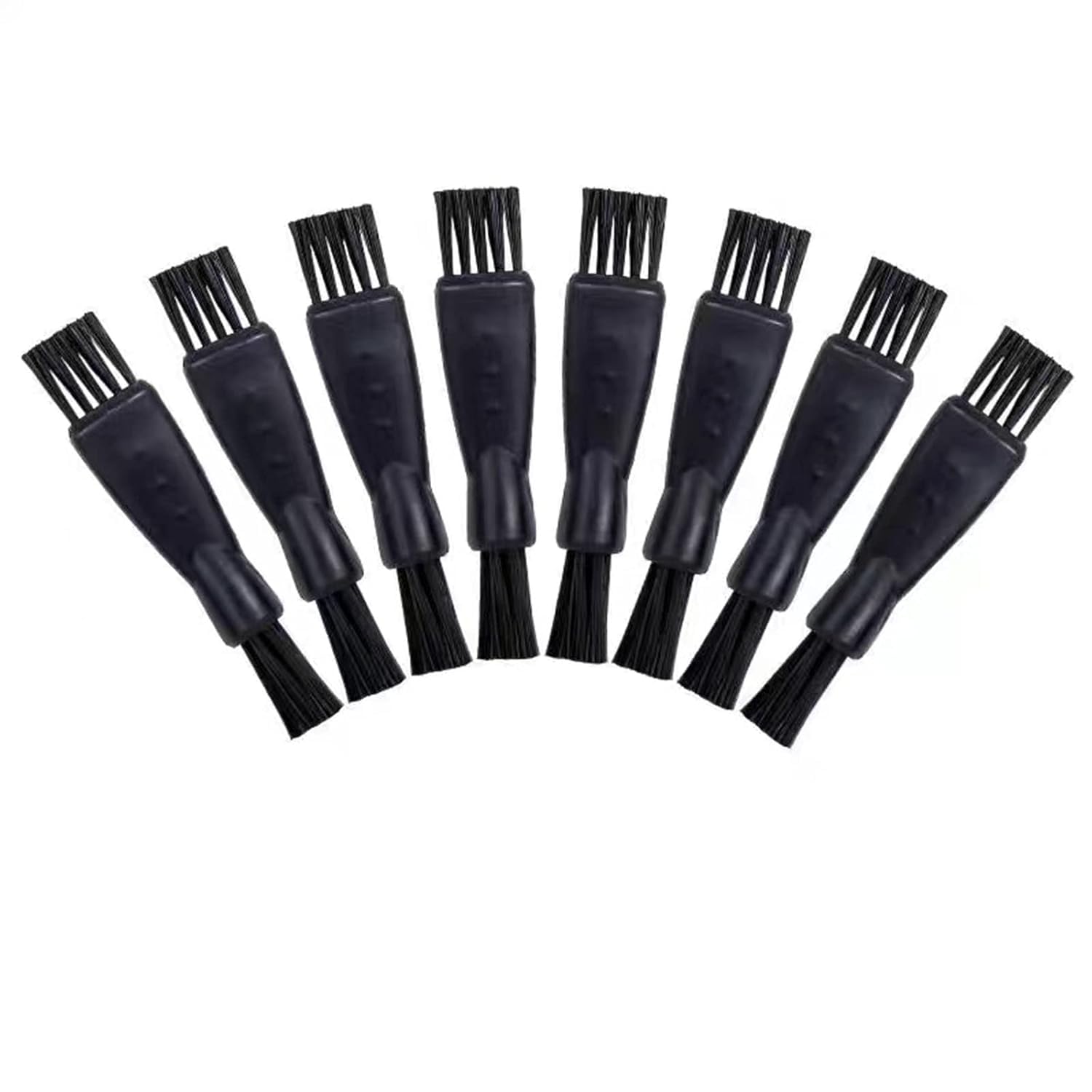 8 Pieces Shaver Brush Razor Cleaning Brush Electric Shaver Double Sided Trimmer Shaver Brush Cleaner Set Nylon Bristles Pp Handl