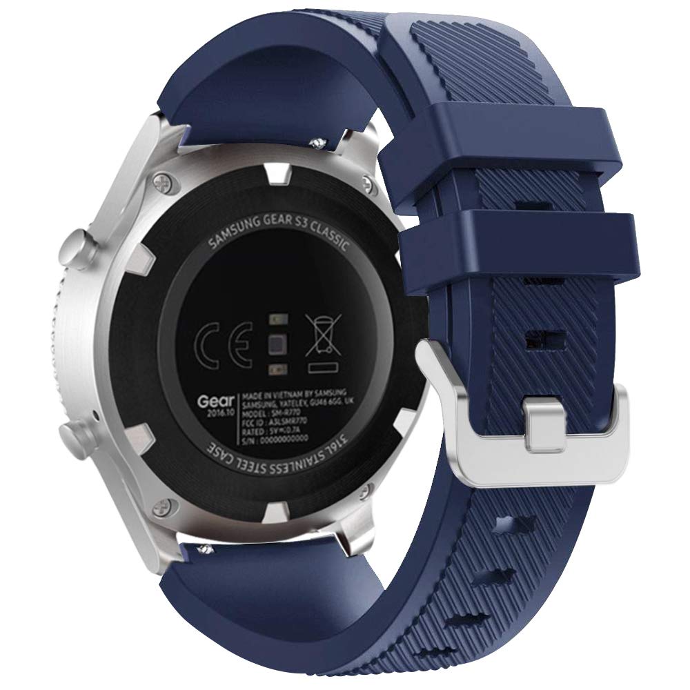 Fantek Band For Galaxy Watch 3 45Mm / Galaxy Watch 46Mm / Gear S3 Watch, 22Mm Silicone Sport Quick Release Replacement Strap For