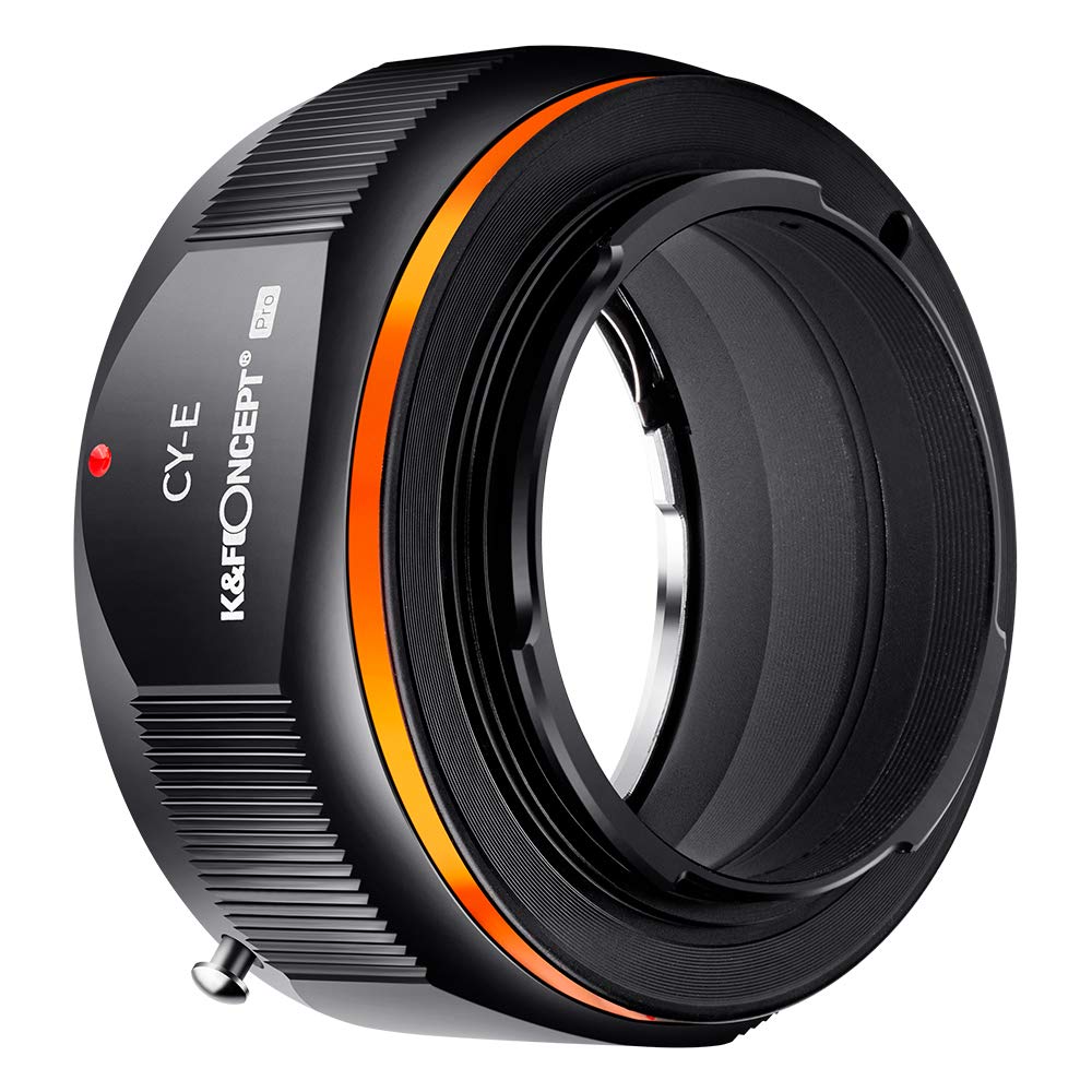 K&F Concept Lens Mount Adapter Compatible For Contax/Yashica (C/Y) Lens To Sony Alpha Nex E Mount Cameras With Matting Varnish Compatible For Sony Nex 3 Nex 3C Nex 3N Nex 5