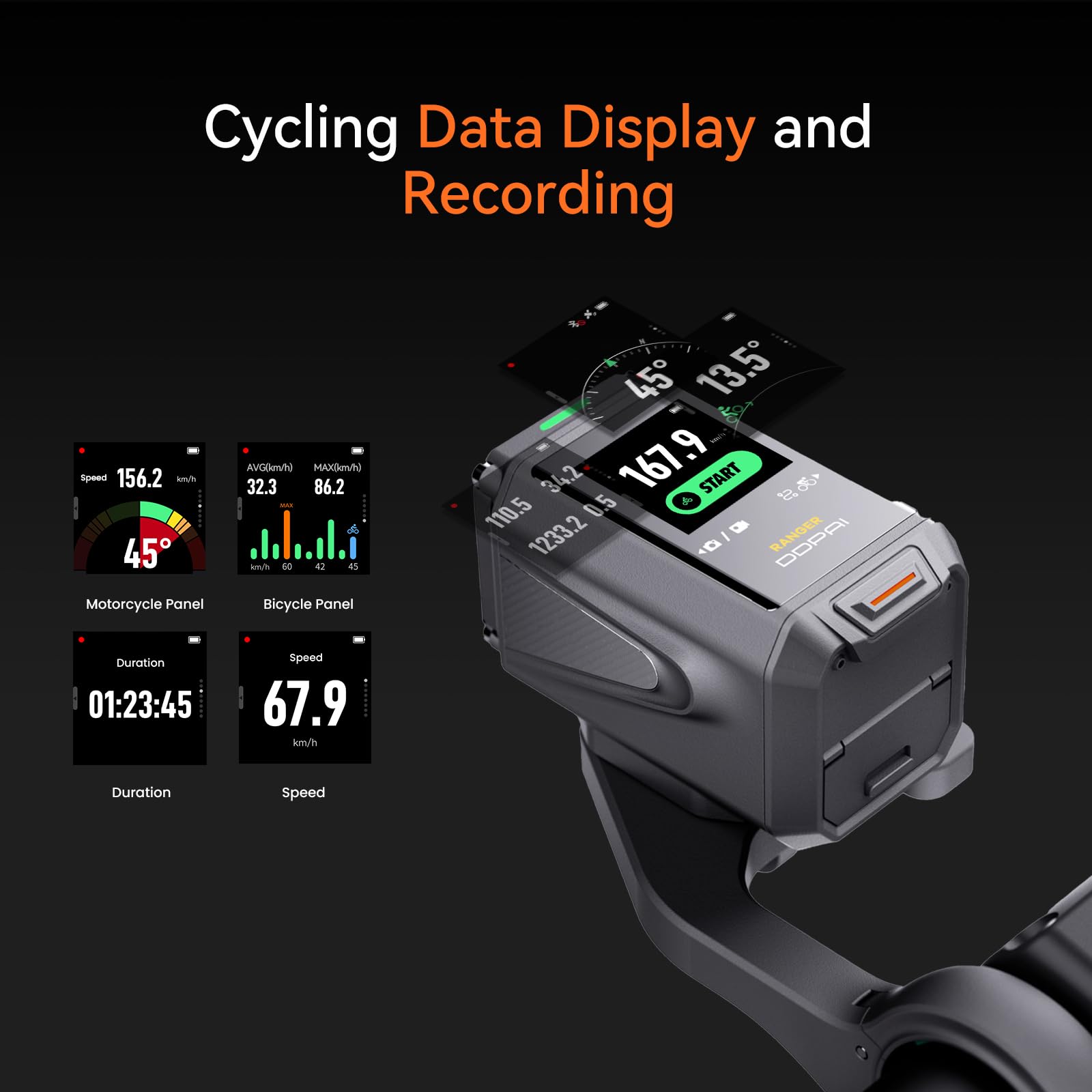 Ddpai Ranger 4K Action Camera Anti-Shake, Ip67 Waterproof, Night Vision, Touchscreen, 64G Emmc, 5G Wifi, Gps, And Data Recording