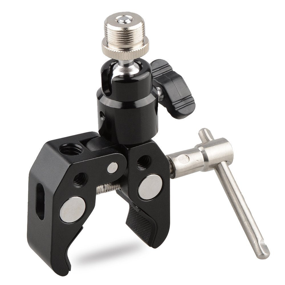 Camvate Crab Clamp Articulated 1/4 Mini Ball Head For Microphones   1465