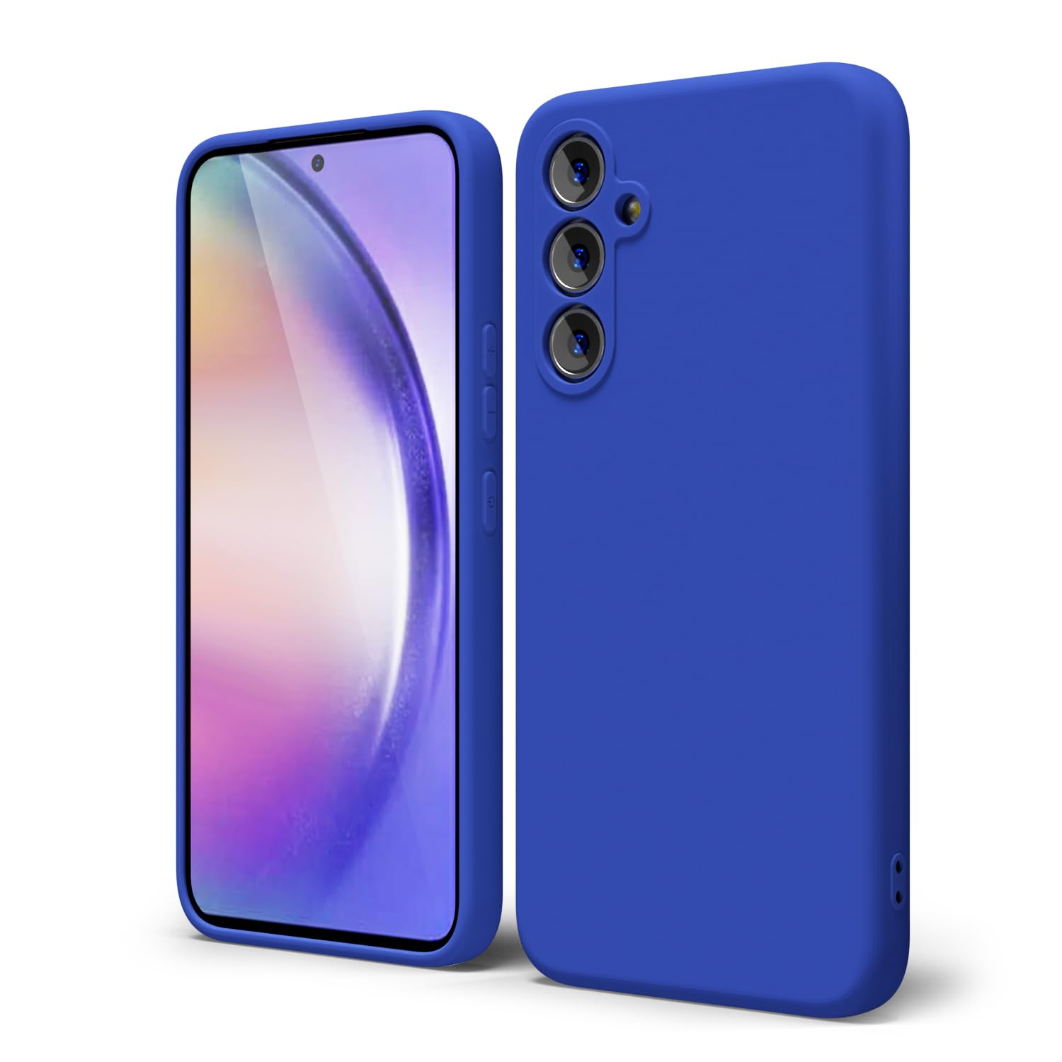 Oakxco Designed For Galaxy A54 5G Case Silicone, Neon Vibrant Bright Color, Soft Rubber Gel Phone Case For Women Girl Cute, Thin