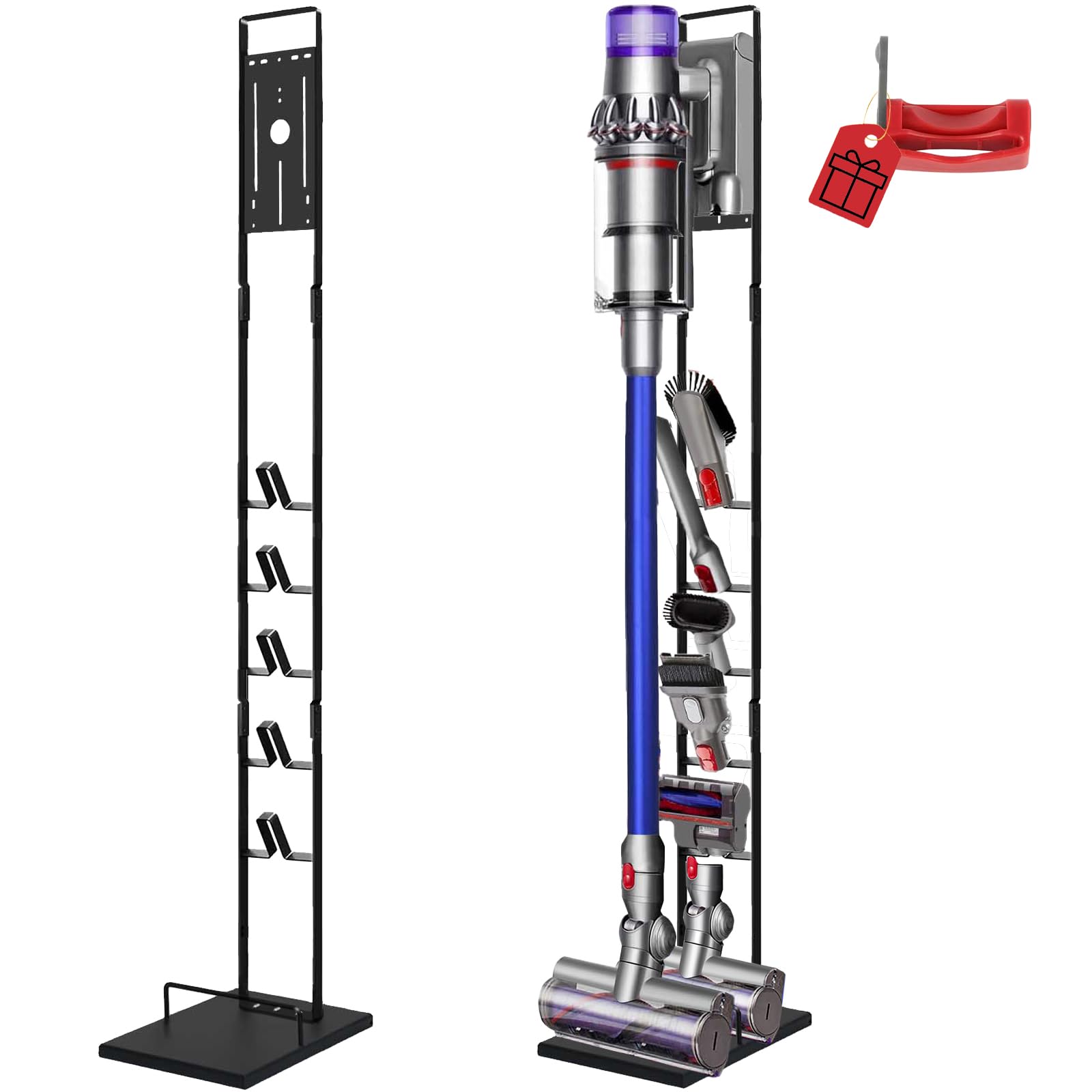 Lasvea Vacuum Stand For Dyson V6, V7, V8, V10, V11, V12, V15 Cordless Cleaners   Heavy Base Metal Bracket Holder With Trigger Lo