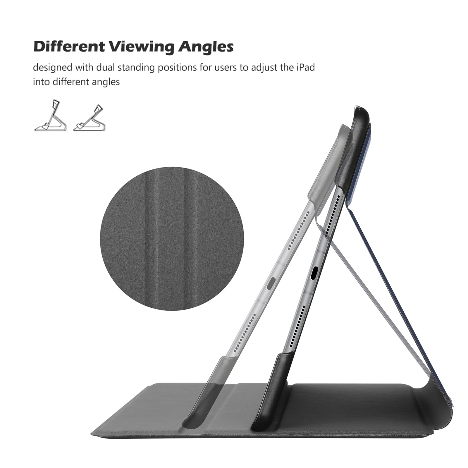 Procase Smart Cover For Ipad 9.7 (2018 & 2017, Old Model) / Ipad Air 2 / Ipad Air Case, Slim Stand Protective Folio Case For Ipad 9.7 Inch 5Th/6Th Generation, Also Fit Ipad Air 2 / Ipad Air  Navy