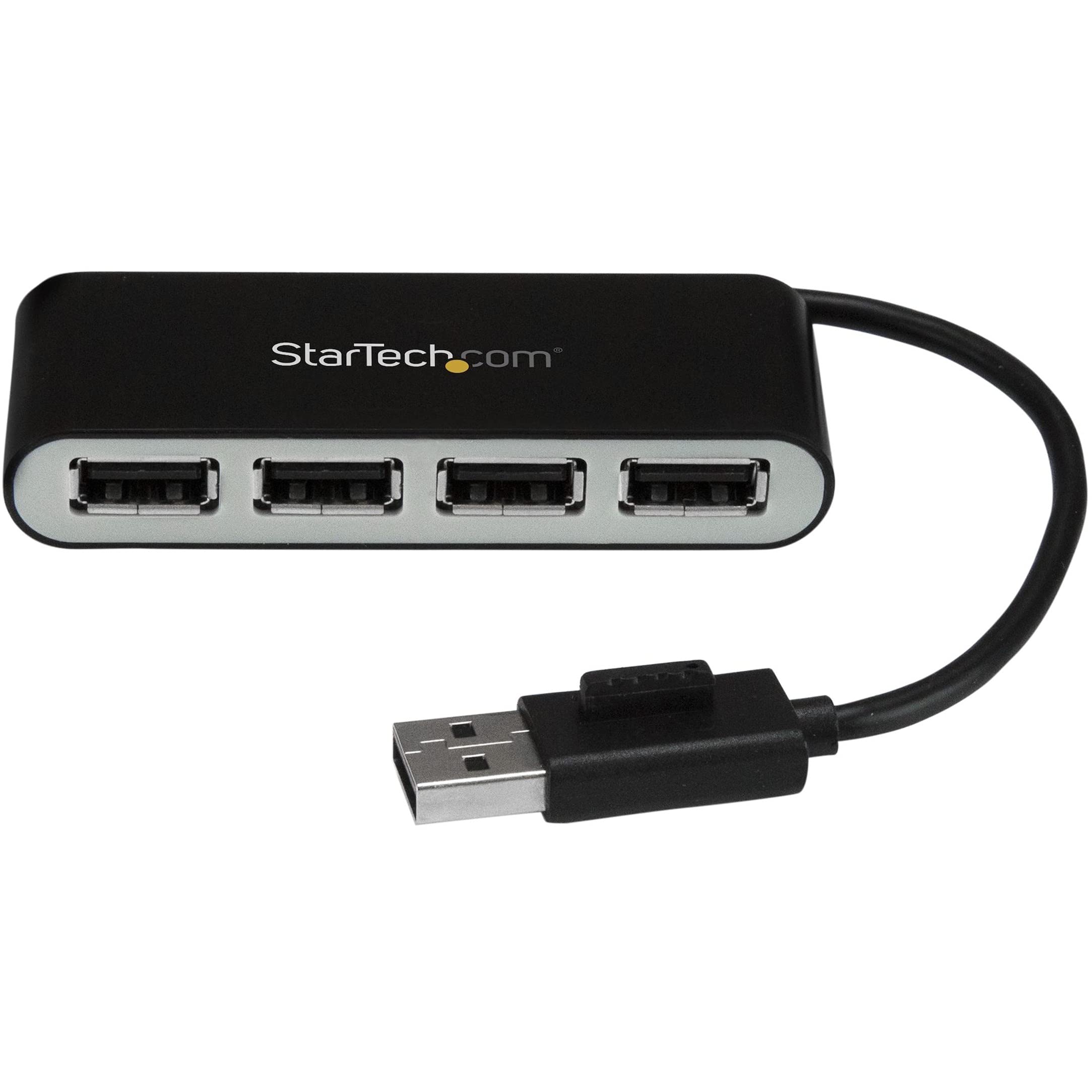 Startech.Com 4 Port Usb 2.0 Hub   Usb Bus Powered   Portable Multi Port Usb 2.0 Splitter And Expander Hub   Small Travel Usb Hub