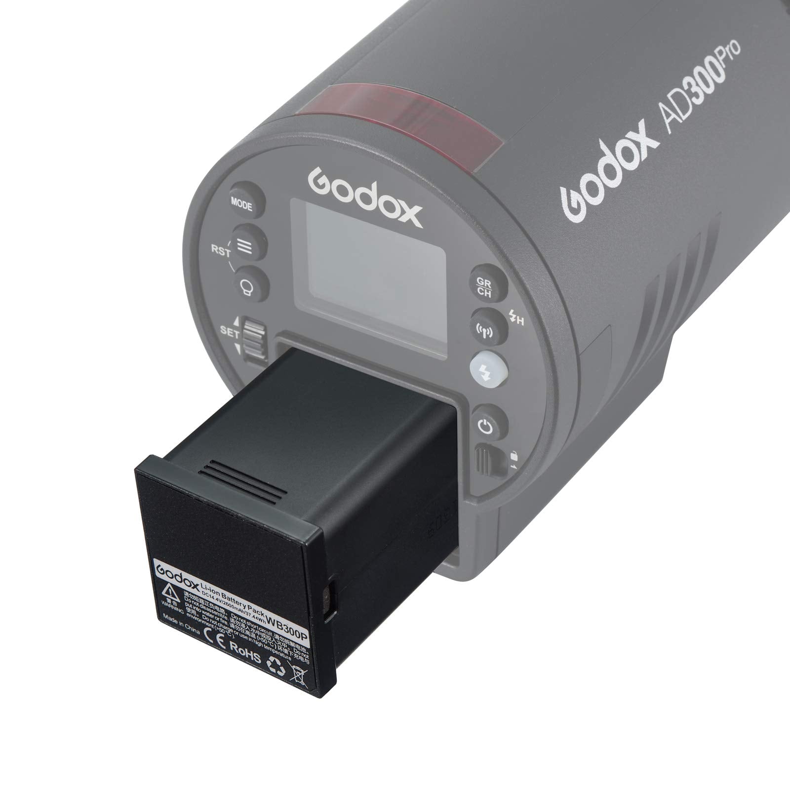 Godox Wb300P Lithium Battery Pack Ad300 Pro Strobe Flash Light, Li Ion Battery Replacement With Dc 14.4V 37.44Wh 2600Mah, Meet Y