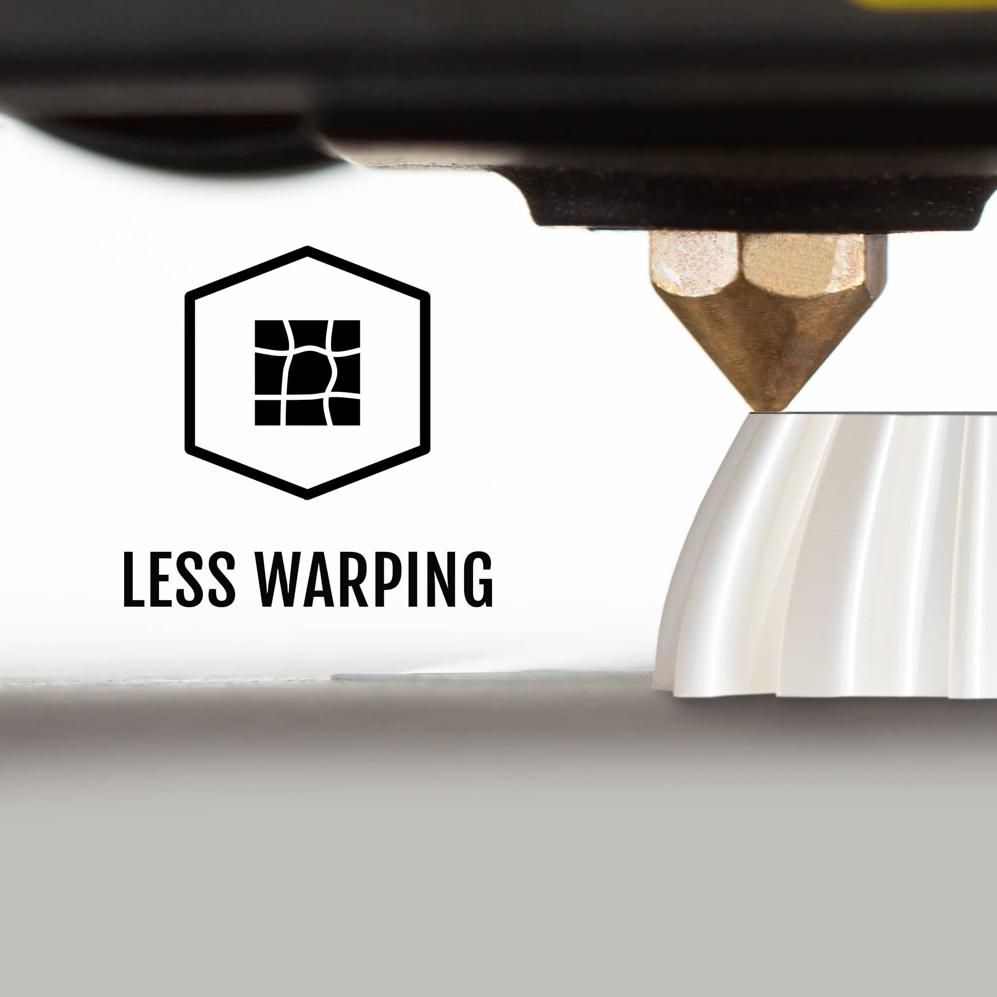 Hatchbox Metallic Finish Pla 3D Printer Filament, Dimensional Accuracy +/  0.03 Mm, 1 Kg Spool, 1.75 Mm, White