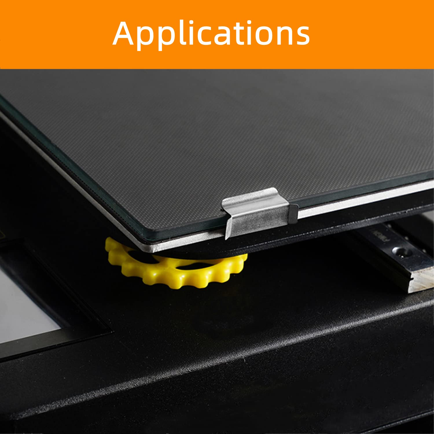 Huaerw 4Pcs 3D Printer Bed Clips Heat Bed Glass Clips Clamps, For Fixed Glass Plates And Hot Beds.Compatible Ender 3 Ender 3 V2