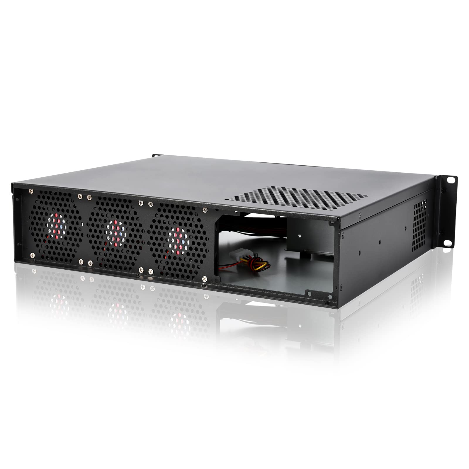 Rackchoice 2U Server Chassis Short Depth 14.17'' Front I/O With 2 X 3.5 (Int.) Matx M/B,Support Atx Psu With Either Top Or Side