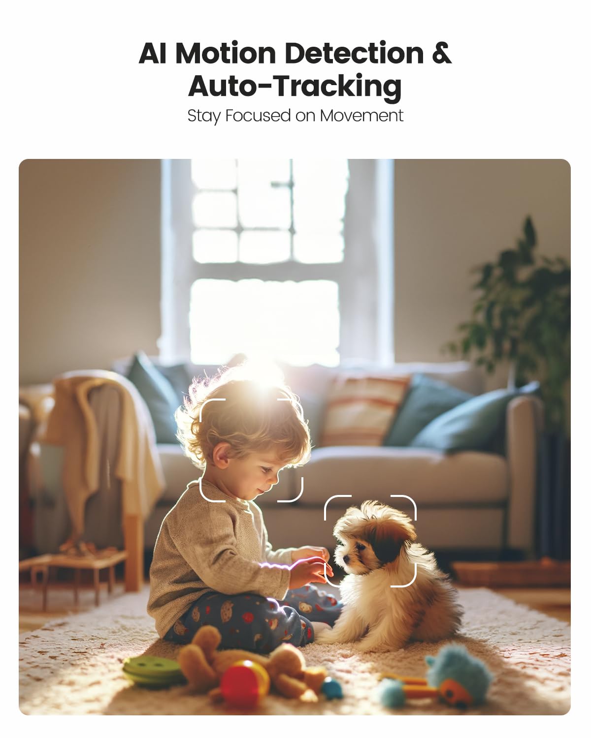 Treatlife 5Mp Ultra Hd 2.4G/5G Smart Security Camera For Baby Monitor, Dog Camera W/Motion Detection/Ai Tracking, 2 Way Audio, N