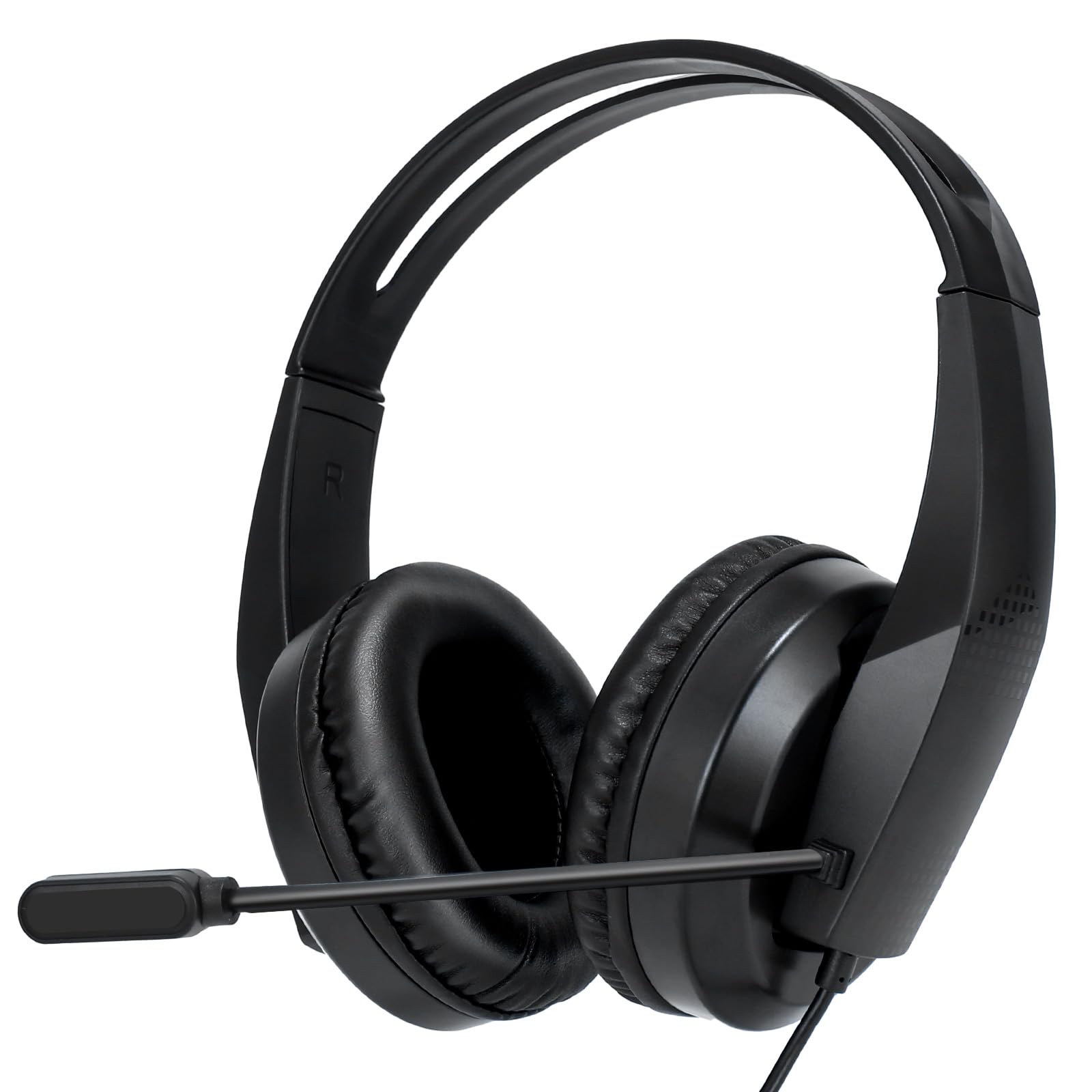 Grstltd Wired Headset with Mic for Laptop - Computer Headset for Kids Teens Adults with Noise Canceling Microphone & Volume Cont