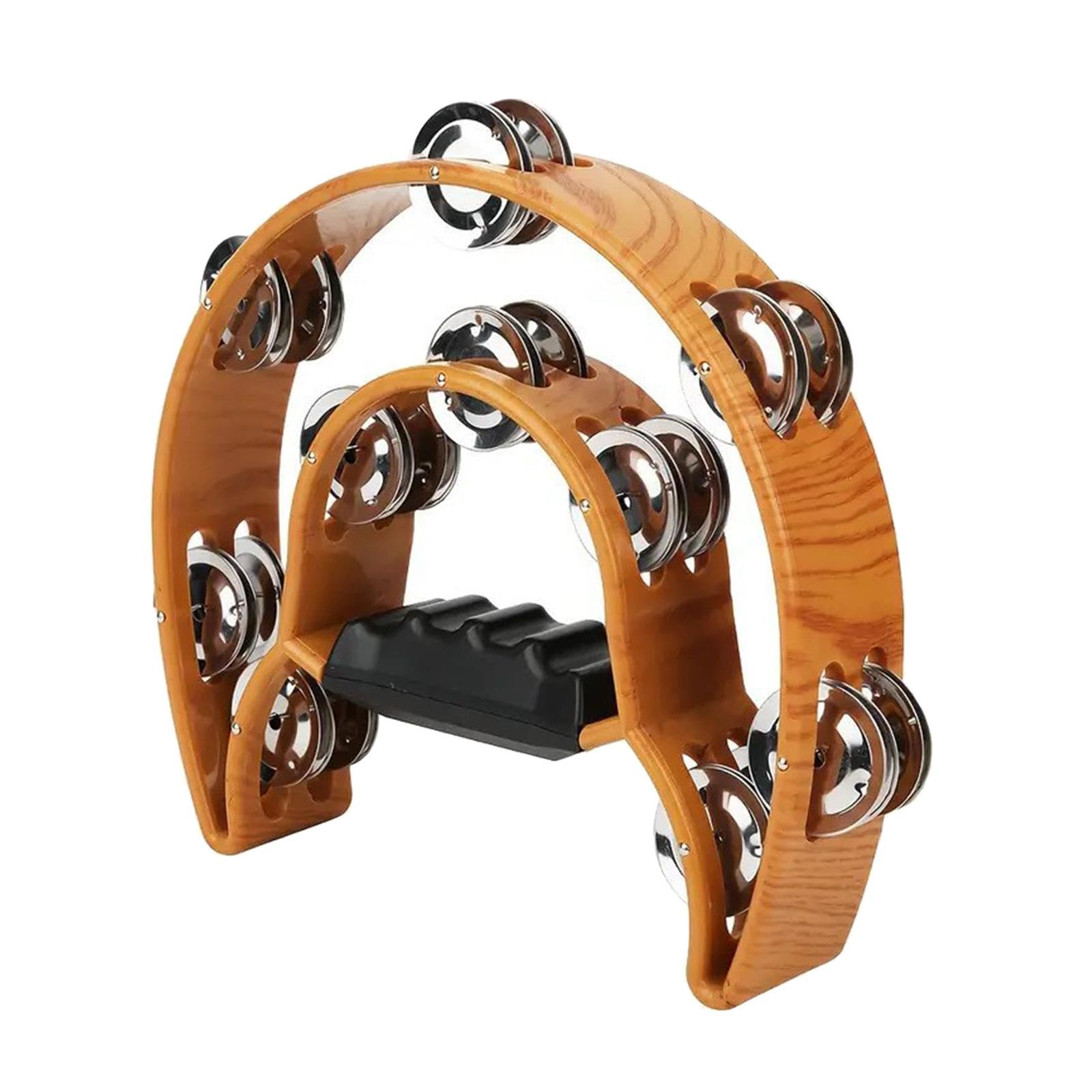 STYLEHEAVEN Double Row Tambourine Handheld Percussion Instrument for Parties Performance|Musical Instruments & Gear | Percussion