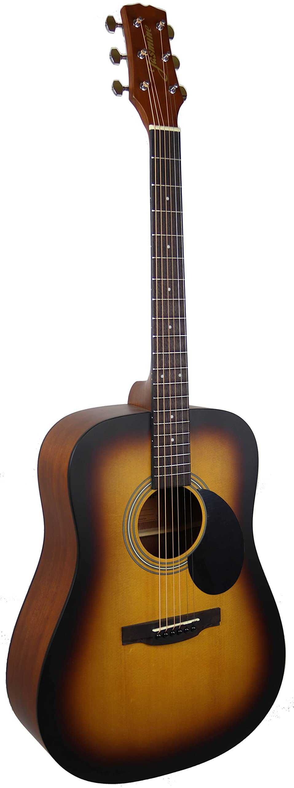 Jasmine 6 String Acoustic Guitar, Right, Matte Sunburst, (S35 Sb)