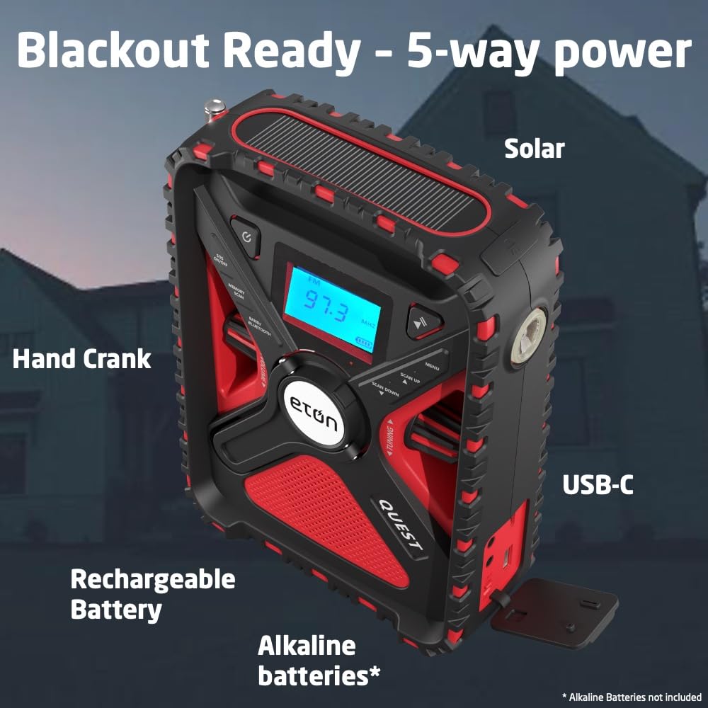 Eton Quest Hand Crank NOAA Weather Radio - Thumbnail 2