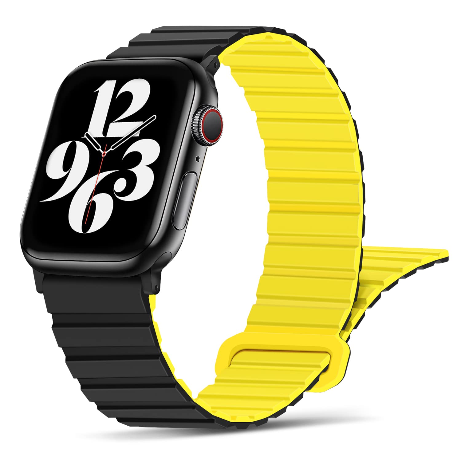 Tasikar Compatible With Apple Watch Band 41Mm 40Mm 38Mm Silicone Magnetic Loop Bands [Double Sided Wearable] Designed For Apple 