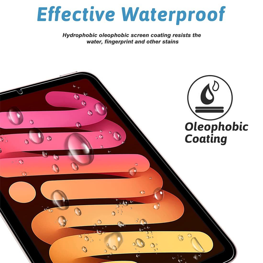 Gozopo Screen Protector For Ipad Mini 6(2021) Ipad Mini 6Th Generation Tempered Glass Film [2 Pack]