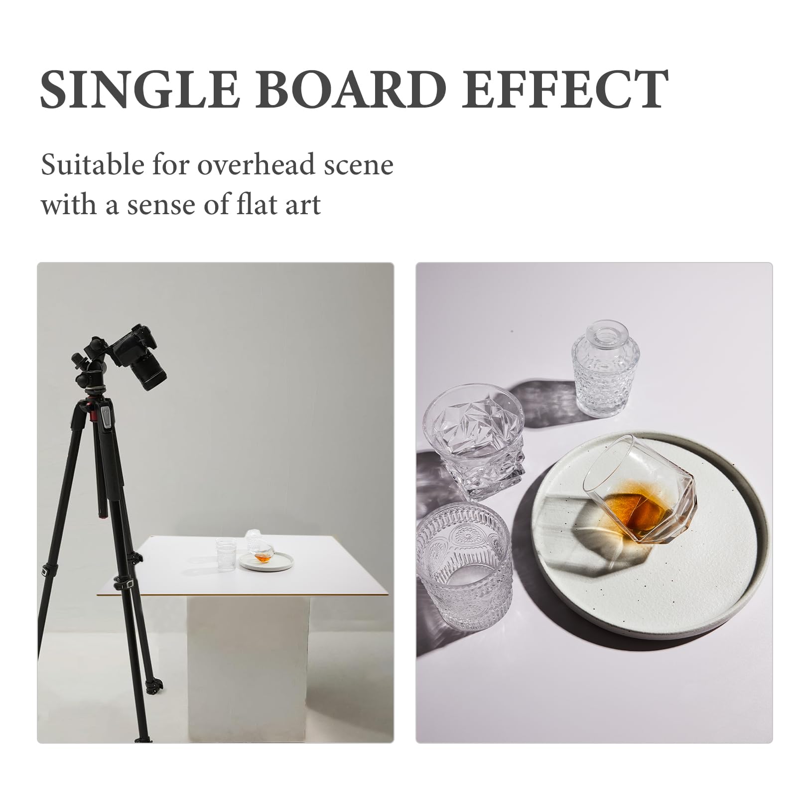 2 Sided 2 Pcs Morandi Photo Backdrop Boards, Flat Lay Food Photography Background, Durable Waterproof Product Photography, 24X24