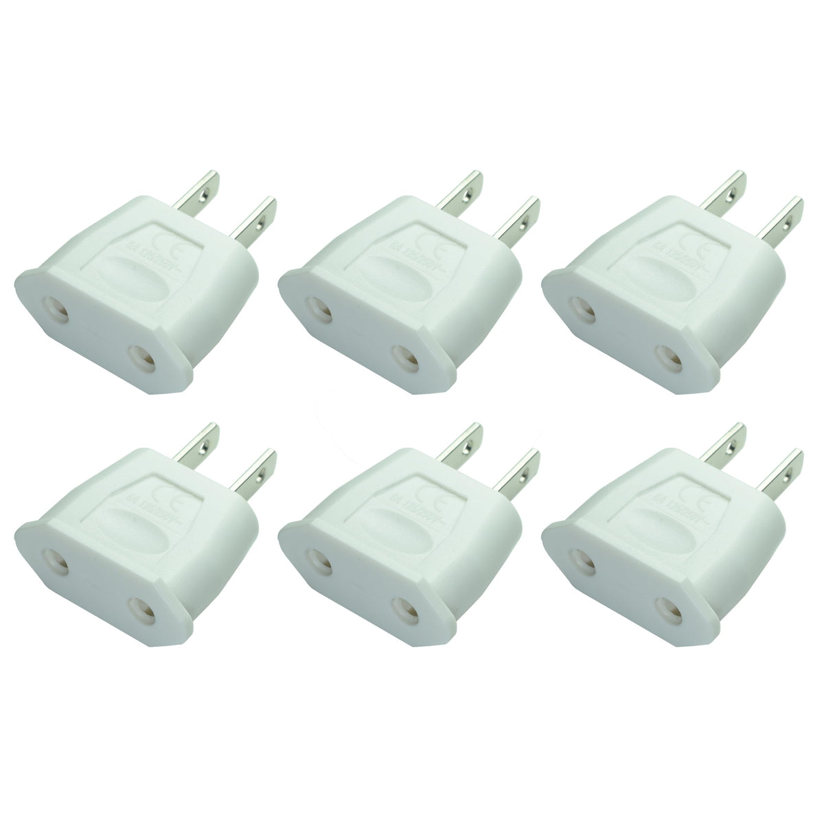 (White) Socket Plug Adapter Europe Eu Euro To Us Travel Charger Ac Power Converter,Us 2 Pin Plug To Eu 2 Hole Socket Power Jack