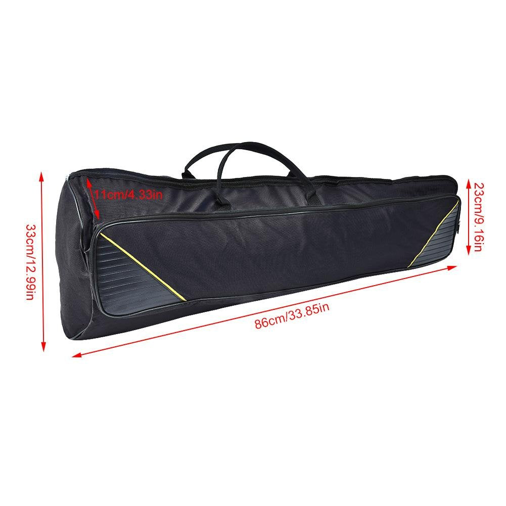 Trombone Bag, 3 Colors Portable Alto/Tenor Trombone Shoulders Bag Handbag Musical Instrument Accessories(Black)