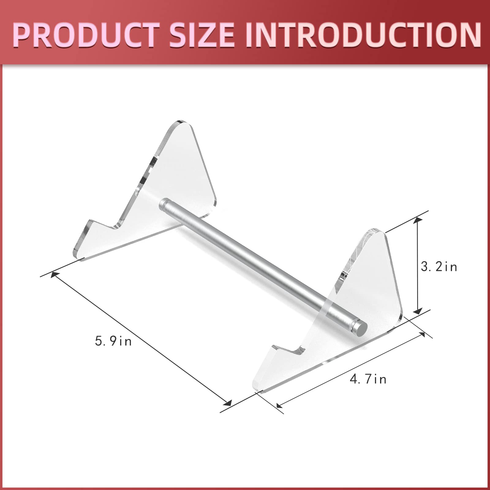 Yimagujrx Runjrx Keyboard Stands 1-Tier, Mechanical Keyboard Acrylic Display Stand, Transparent Acrylic Keyboard Stand, Holder S