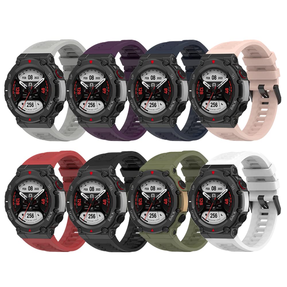 Zszcxd Compatible For Amazfit T Rex 2/Amazfit Active Edge Band, Adjustable Sport Silicone Replacement Strap Wristband For Amazfi