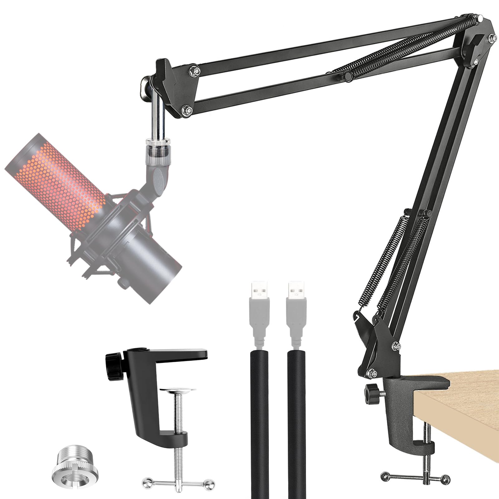 For Elgato Wave 3 Boom Arm, Mic Stand Compatible With Elgato Wave 3 Razer Seiren X Shure Sm7B Mv7 Hyperx Quadcast S Solocast At2