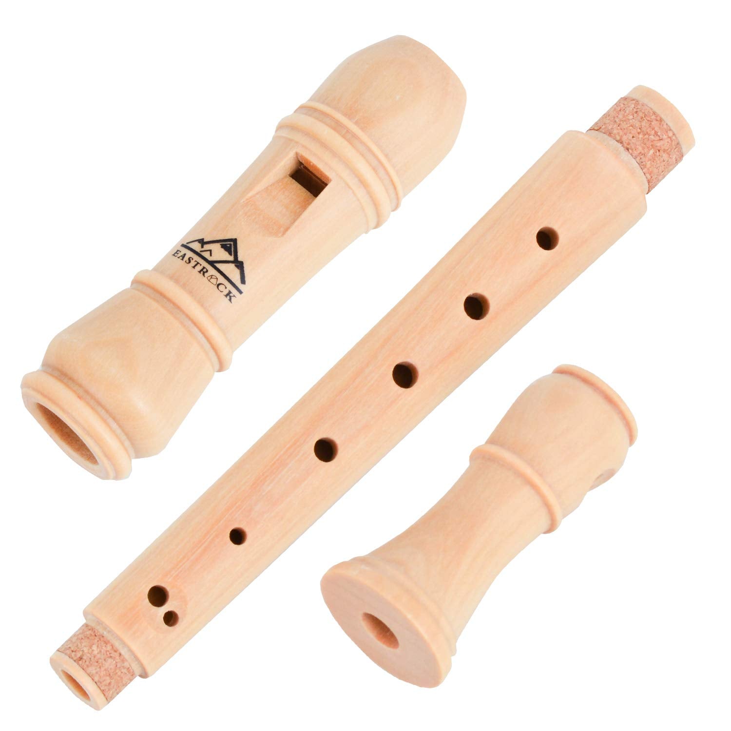 Eastrock Soprano Recorder German Fingering C Key Beginners Recorder Instrument For Adults, 3 Piece Recorder With Hard Case(Maple