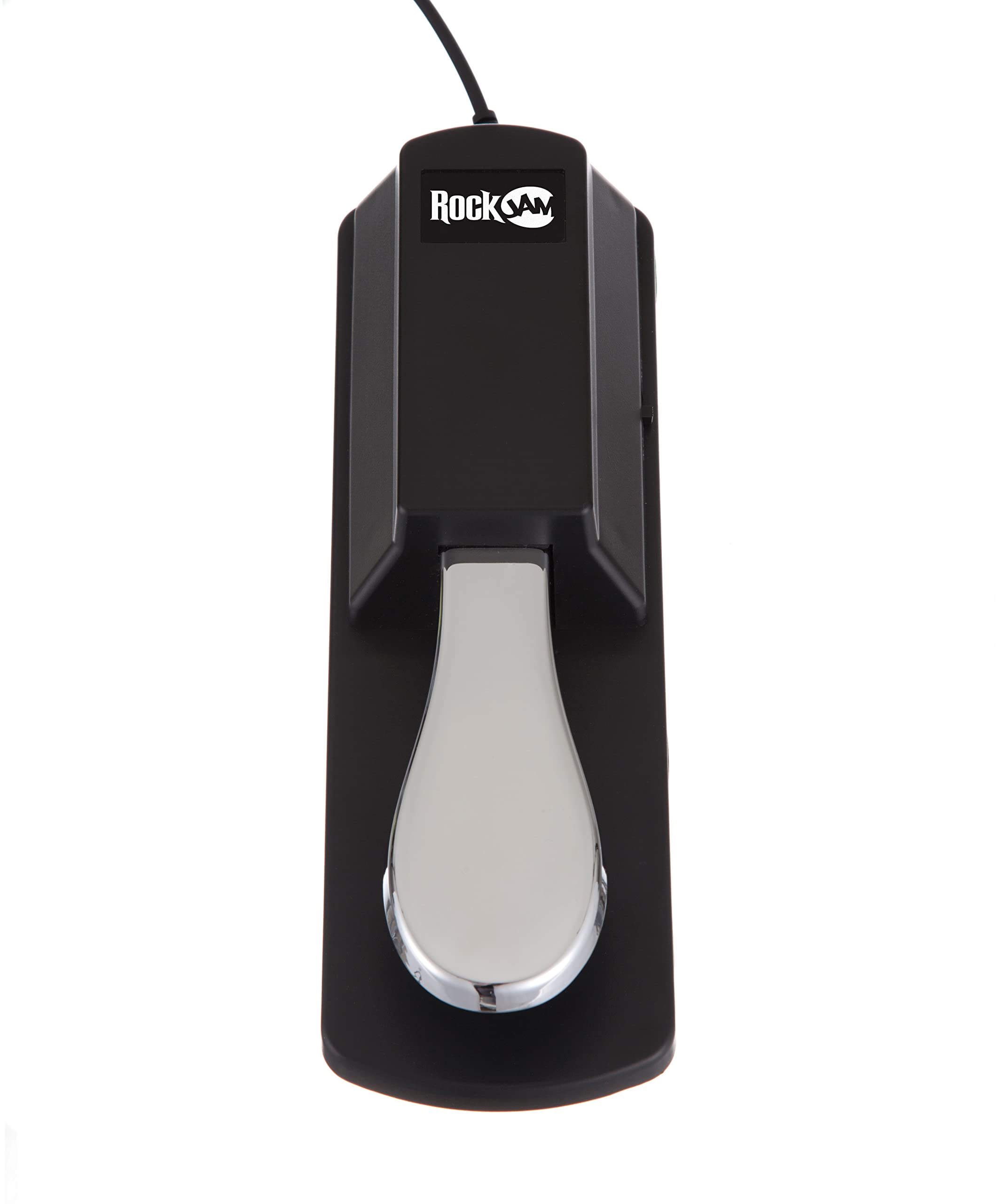 Rockjam Universal Sustain Pedal For Electronic Keyboards And Digital Pianos With Polarity Switch, Anti Slip Rubber Bottom And 5.