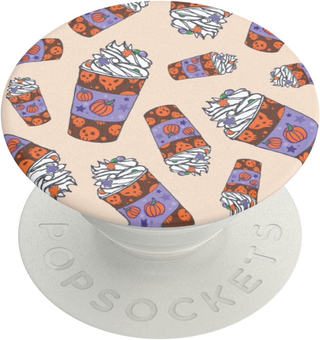 PopSockets Phone Grip with Expanding Kickstand, Halloween PopGrip   Pumpkin Spice