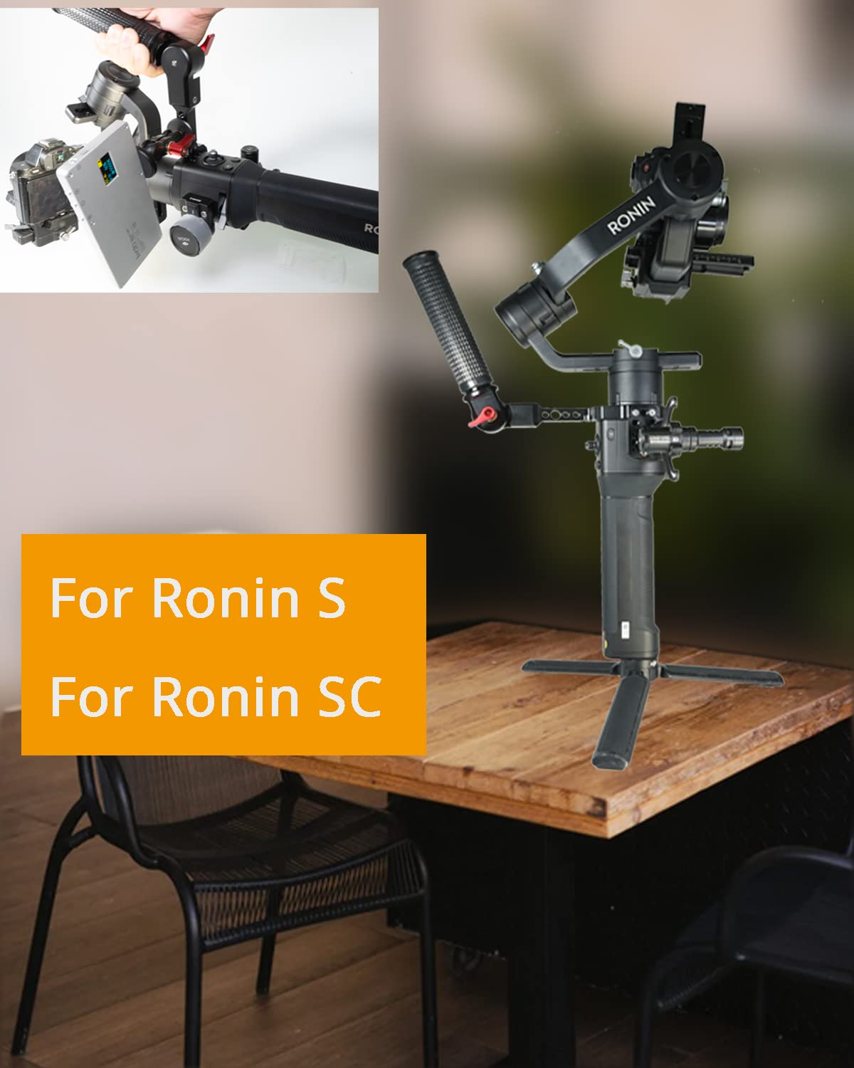 Hafoko Ronin S/Ronin Sc Gimbal Grip Handle Handy Sling Grip Compatible For Ronin S Ronin Sc Gimbal Stabilizer Accessory Handle