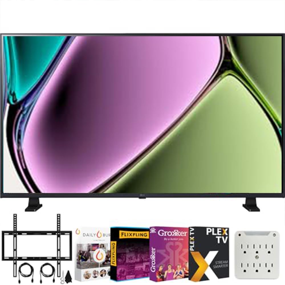 LG 32LR655BPUA 32 inch Class LR65 Series LED HD WebOS TV Bundle with Deco Mount Flat Wall Mount Kit for 19-45 inch TVs + Tech Sm