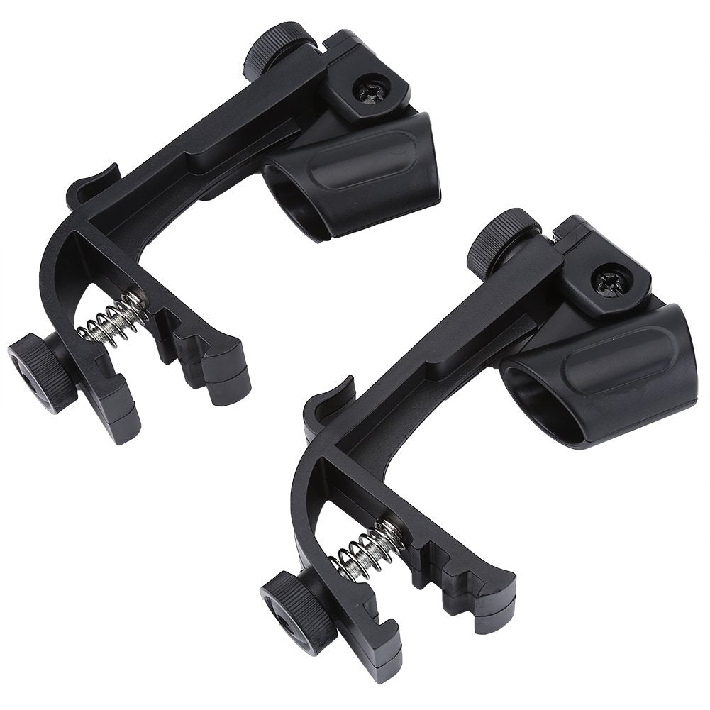 Microphone Drum Mounts, Adjustable Shockproof Clips, Drum Set Accessories, Sturdy Black Clamp Holder for Musicians, Studios, and